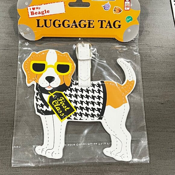 Beagle Luggage Tag & Magnetic Pedigrees Set – Fun & Functional Travel Accessorie - Picture 3 of 3